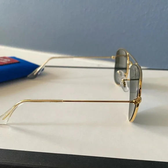 ⛔️SOLD⛔️ Rayban Junior Aviator Pilot Sunglasses Model 223/71 50-13 In Green - Picture 8 of 10